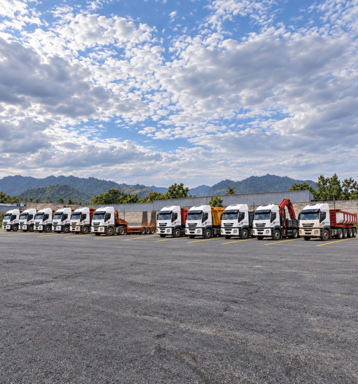 Unidades y semirremolques de la flota de Transporte Multicargas